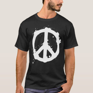 DRIPPING PEACE MARK -white- T-Shirt