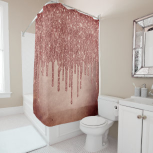 Dripping Peach Glitter   Terra Cotta Coral Orange