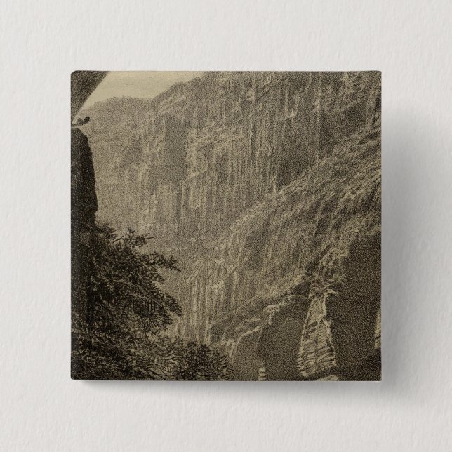 Dripping Pool, Kanab Canyon 2 Inch Square Button (Front)
