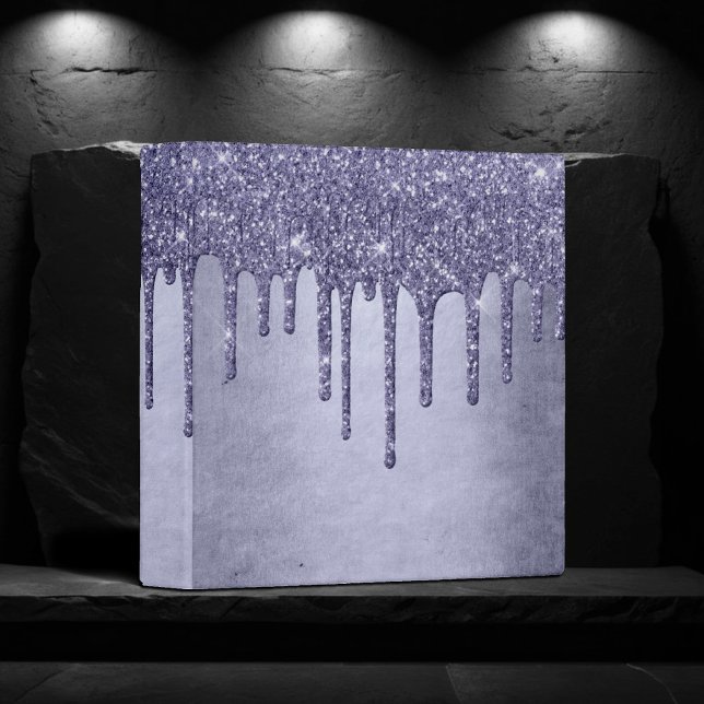 Dripping Purple Glitter | Lavender Icing Custom Binder (Creator Uploaded)