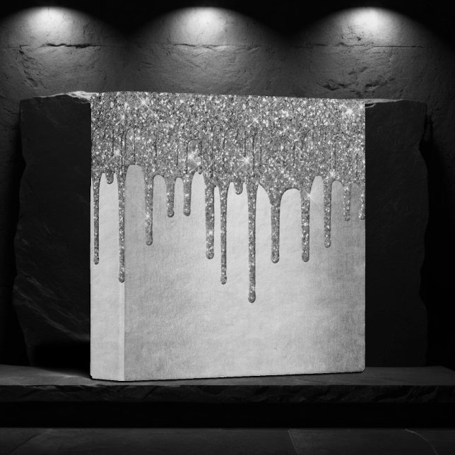 Dripping Silvery Glitter | Shiny Faux Sheen Binder (Creator Uploaded)