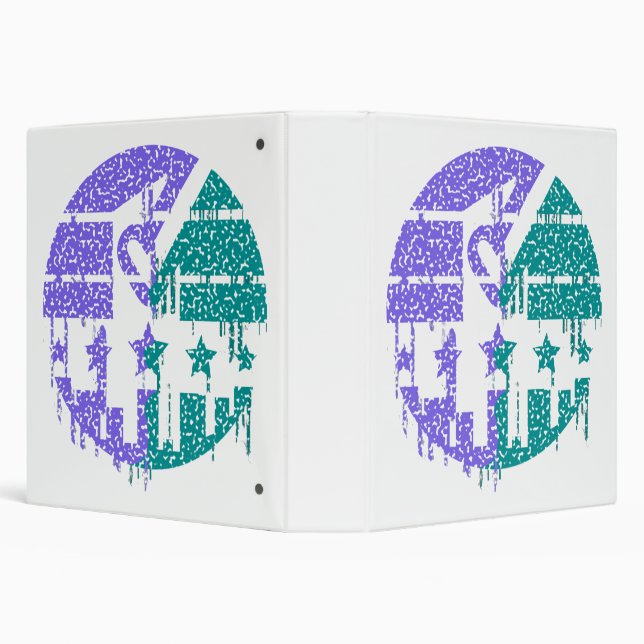 Dripping Speckles - Colourful Convergence Binder (Background)