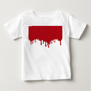Dripping Tomato Red Baby Tee – Customizable