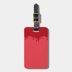Dripping Tomato Red Custom Luggage Tag