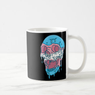 Dripping Trans Pride Skull Transgender  Coffee Mug
