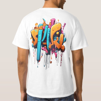 Dripping"typography art" words, graffiti art  T-Shirt