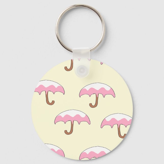 dripping umbrella pattern keychain (Front)