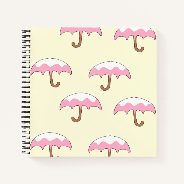 dripping umbrella pattern notebook (Front)