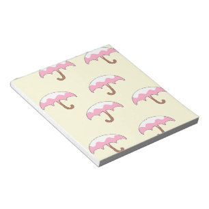 dripping umbrella pattern notepad