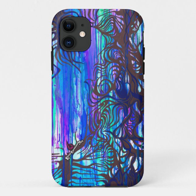 Drippy Trees phone case (Back)