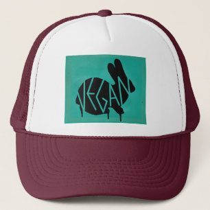 Drippy Vegan Bunny Stencil Hat