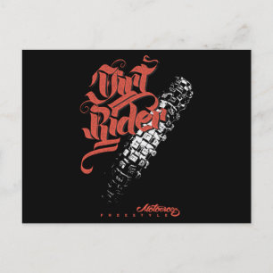 Drirt rider motocross postcard
