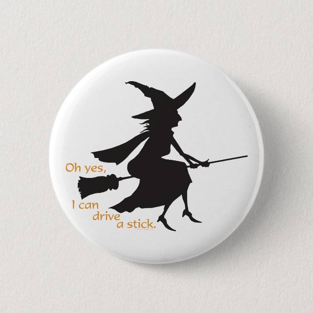 Drive a Stick 2 Inch Round Button (Front)