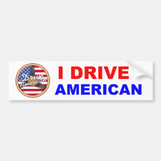 Drive American Bumper Sticker