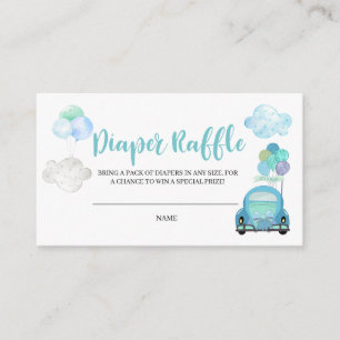 Drive By Baby Shower Diaper Raffle Enclosure Card
