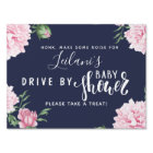 Drive-By Baby Shower Pink Floral Navy Yard