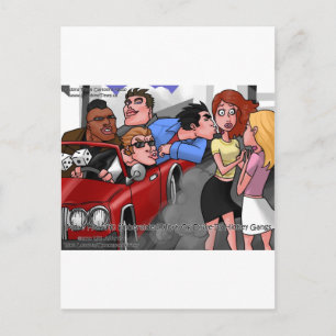 Drive By Hickey Gangs Funny Tees Mugs & Gifts Postcard