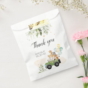 Drive-by Safari Baby Animals Baby Shower Favour Bag