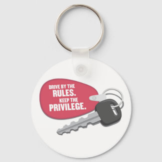 Drive by the Rules Keychain
