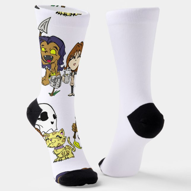 Drive-In Family Toon Style Socks (Angled)