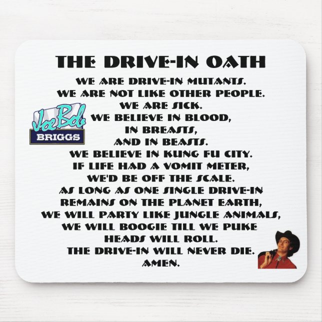Drive-In Oath Mousepad (Front)
