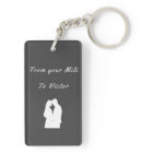 Drive Safe Grey keychain