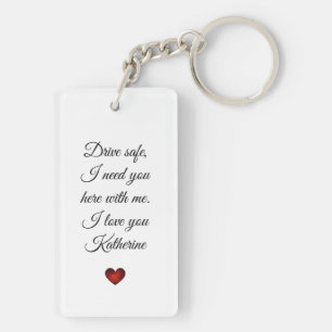 Drive Safe My Love – Personalized Valentine’s Keychain