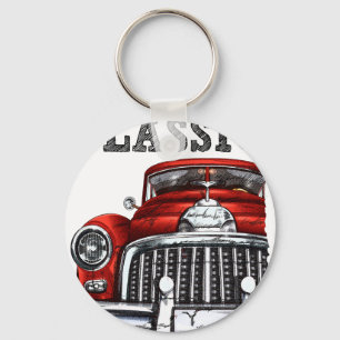 drive the classic-convertte car 2 keychain