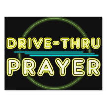 Drive thru Prayer Event Neon Sign