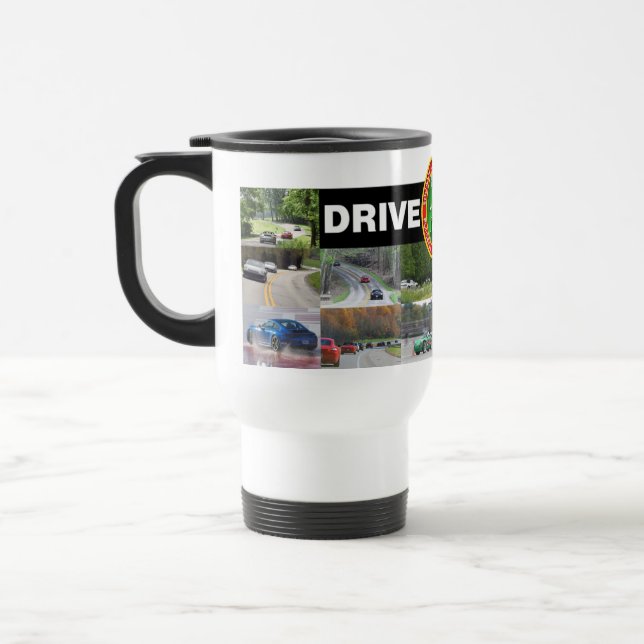DRIVE TIME Travel Mug White (Left)