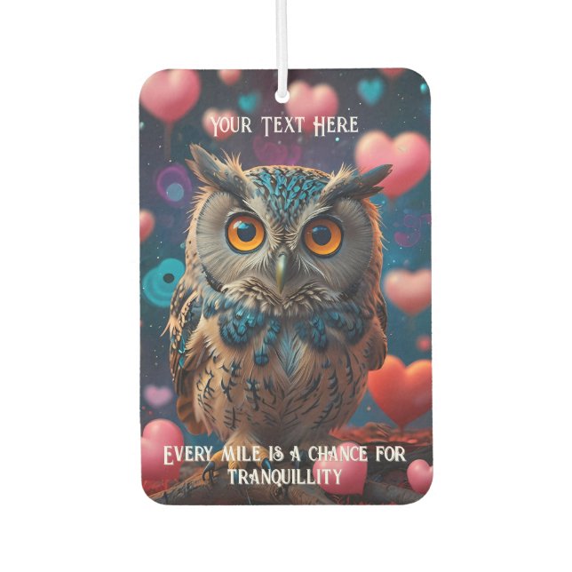 Drive with a peaceful mind air freshener (Front)