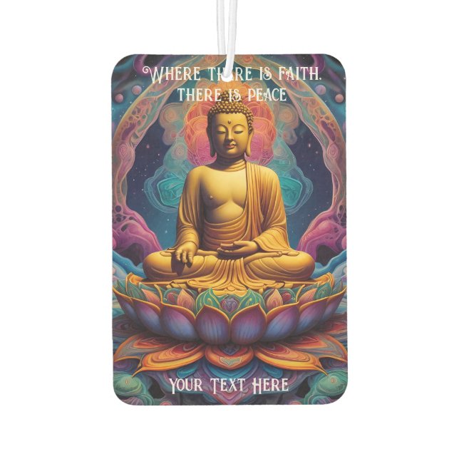 Drive with a peaceful mind air freshener (Back)
