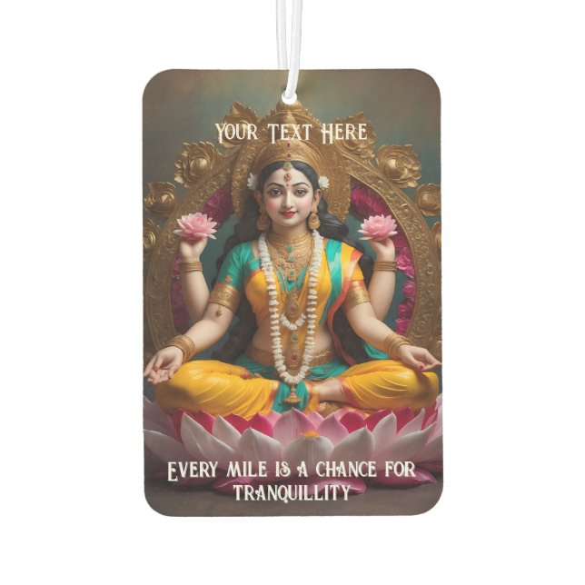 Drive with a peaceful mind air freshener (Back)