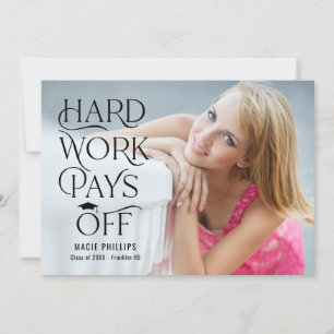 Driven Grad Editable Colour Graduation Invitation