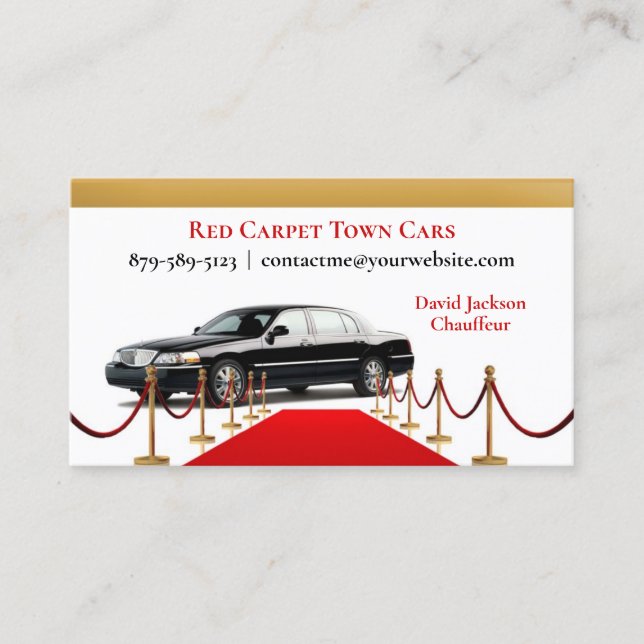 Driver Car Business Card (Front)