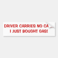 Driver Carries No Cash, Just Bought Gas