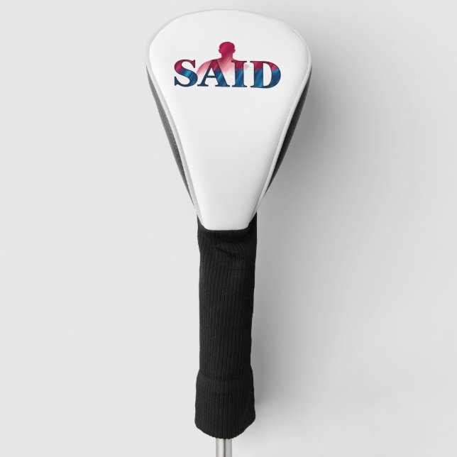Driver Cover, White Golf Head Cover (Front)