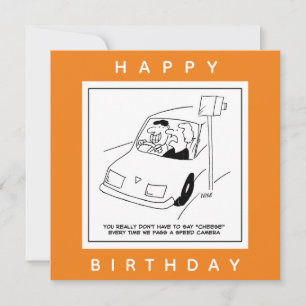 Driver Says Cheese When Passing a Speed Camera Card