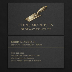 Driveway Concrete Professional Business Card
