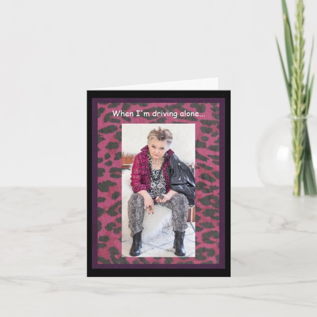 Driving Alone and getting LOST Card (Front)