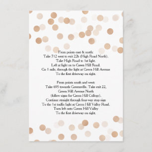 Driving Directions Copper Foil Glitter Light Enclosure Card
