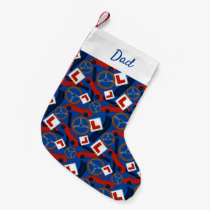 Driving Instructor and Learner Driver Small Christmas Stocking