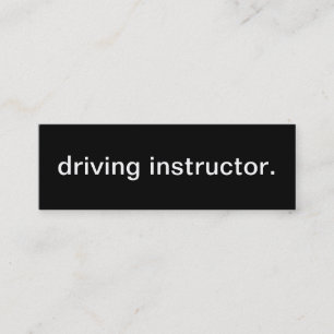 Driving Instructor Business Card