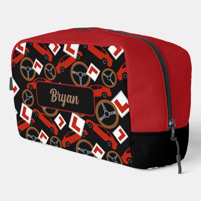 Driving Instructor Driver School Personalized Dopp Kit (Right Corner)