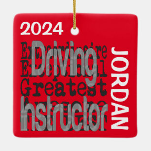 Driving Instructor Extraordinaire CUSTOM Ceramic Ornament