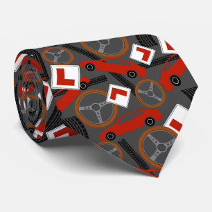 Driving Instructor Novelty Patterned Tie