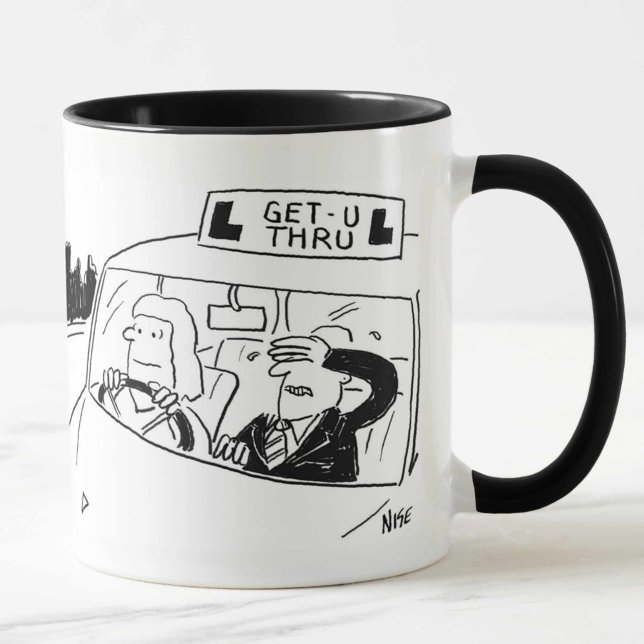 Driving Instructor or Examiner Cartoon Mug (Creator Uploaded)