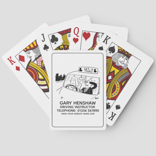 Driving Instructor Playing Cards (Back)