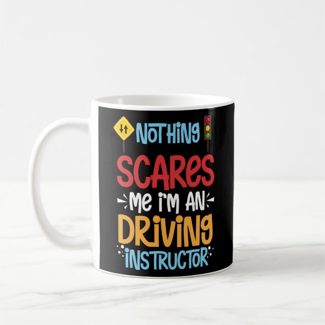 Driving Instructor School Lessons Driver Education Coffee Mug (Left)
