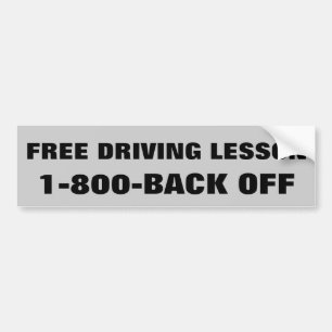 Driving Lesson Bumper Sticker